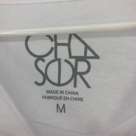 CHASER NWT PEACE SIGN WATER COLOR GRAPHIC TEE WHIT - Picture 6 of 6